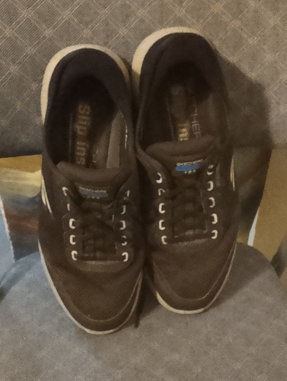 Skechers Men's Lace-Up Sneakers in Dark Brown